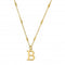 Gold Iconic Initial B Necklace GNCC4041BChloBoGNCC4041B