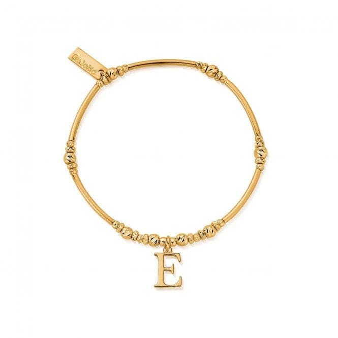Gold Iconic Initial Bracelet - Letter EChloBoGBMNFR4043E