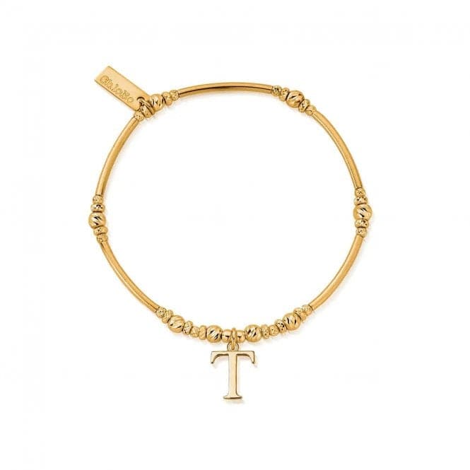 Gold Iconic Initial Bracelet - Letter TChloBoGBMNFR4043T