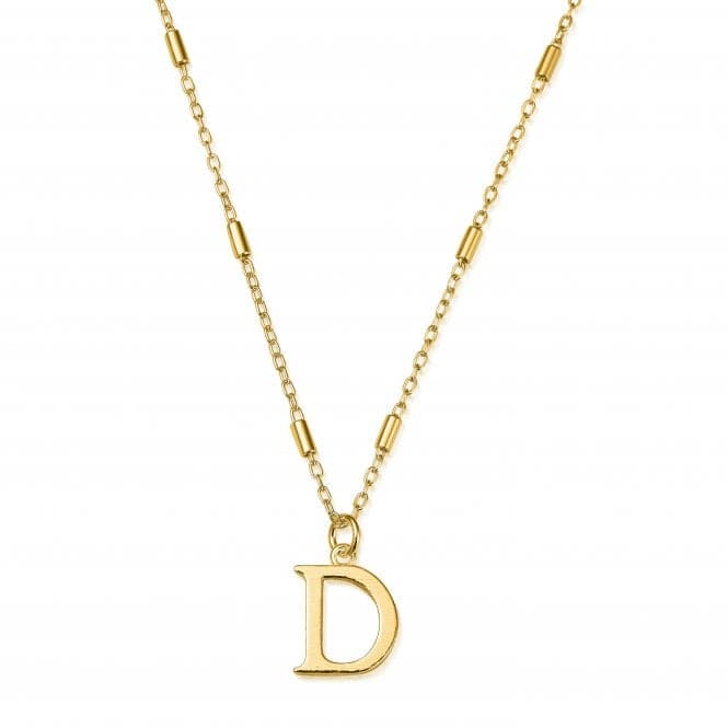 Gold Iconic Initial D Necklace GNCC4041DChloBoGNCC4041D