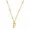 Gold Iconic Initial F Necklace GNCC4041FChloBoGNCC4041F