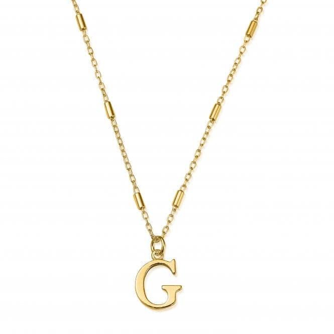 Gold Iconic Initial G Necklace GNCC4041GChloBoGNCC4041G