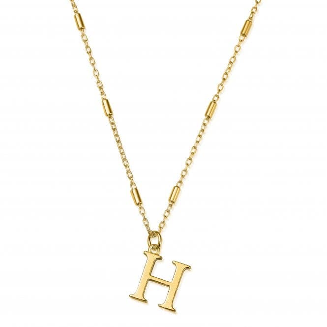 Gold Iconic Initial H Necklace GNCC4041HChloBoGNCC4041H