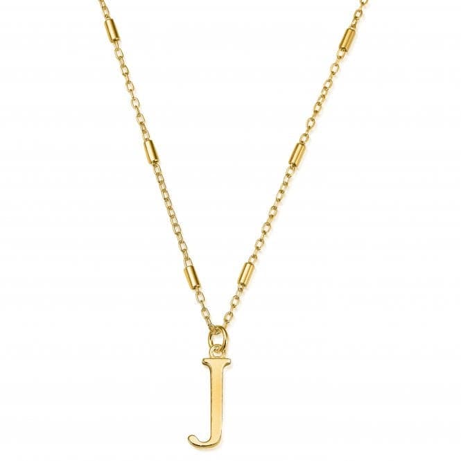 Gold Iconic Initial J Necklace GNCC4041JChloBoGNCC4041J