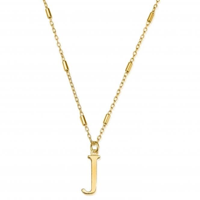 Gold Iconic Initial J Necklace GNCC4041JChloBoGNCC4041J