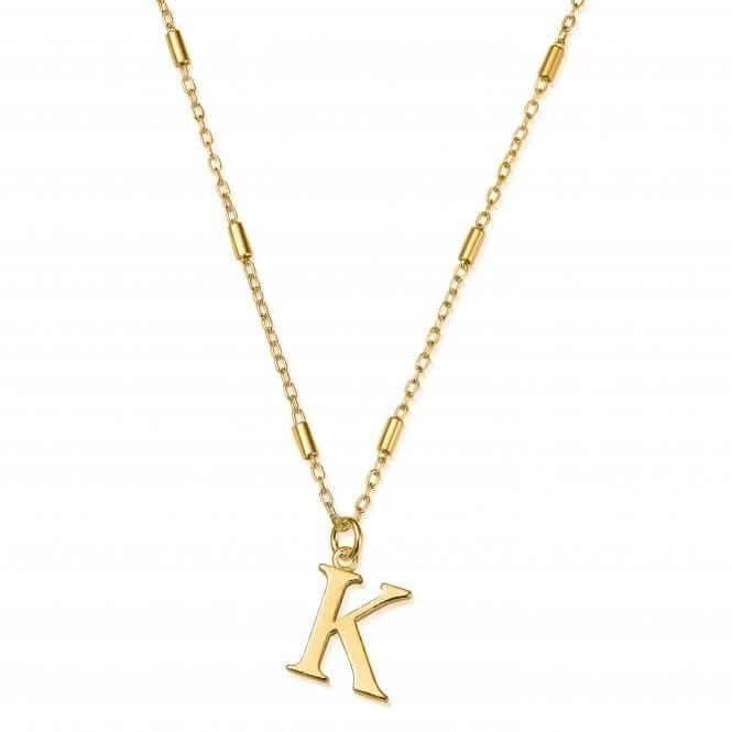Gold Iconic Initial K Necklace GNCC4041KChloBoGNCC4041K
