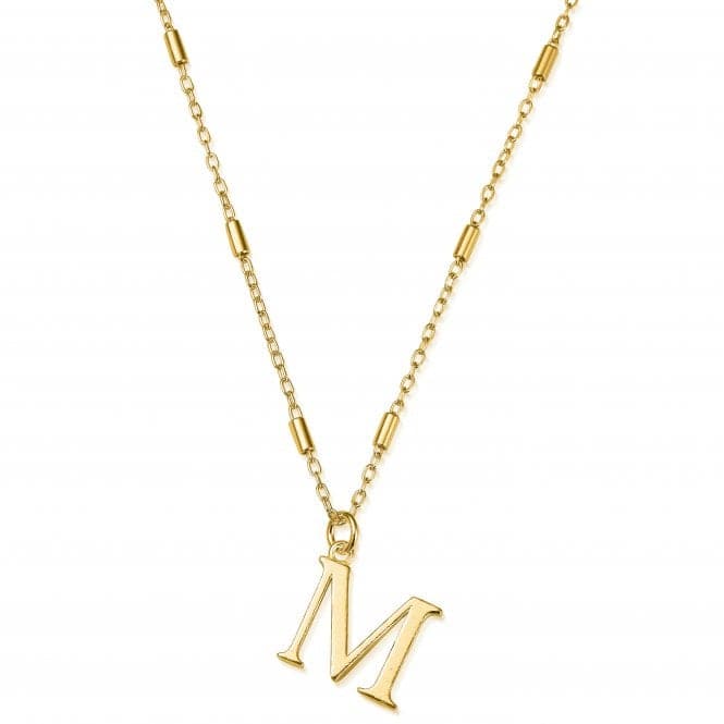 Gold Iconic Initial M Necklace GNCC4041MChloBoGNCC4041M