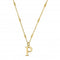 Gold Iconic Initial P Necklace GNCC4041PChloBoGNCC4041P