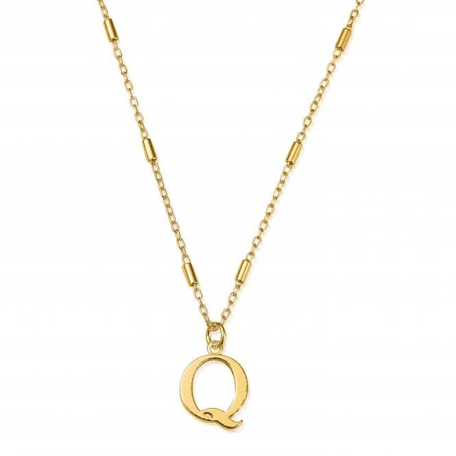 Gold Iconic Initial Q Necklace GNCC4041QChloBoGNCC4041Q