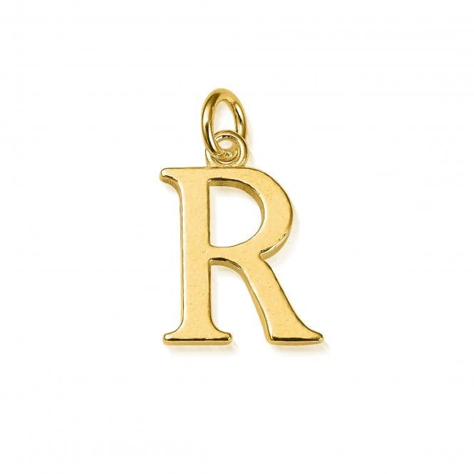 Gold Iconic Initial R Necklace GNCC4041RChloBoGNCC4041R