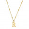 Gold Iconic Initial R Necklace GNCC4041RChloBoGNCC4041R
