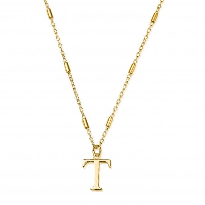 Gold Iconic Initial T Necklace GNCC4041TChloBoGNCC4041T