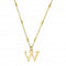 Gold Iconic Initial W Necklace GNCC4041WChloBoGNCC4041W