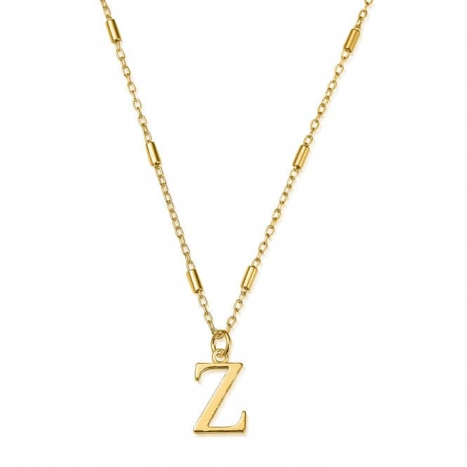 Gold Iconic Initial Z Necklace GNCC4041ZChloBoGNCC4041Z