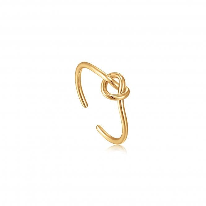 Gold Knot Adjustable Ring R029 - 01GAnia HaieR029 - 01G