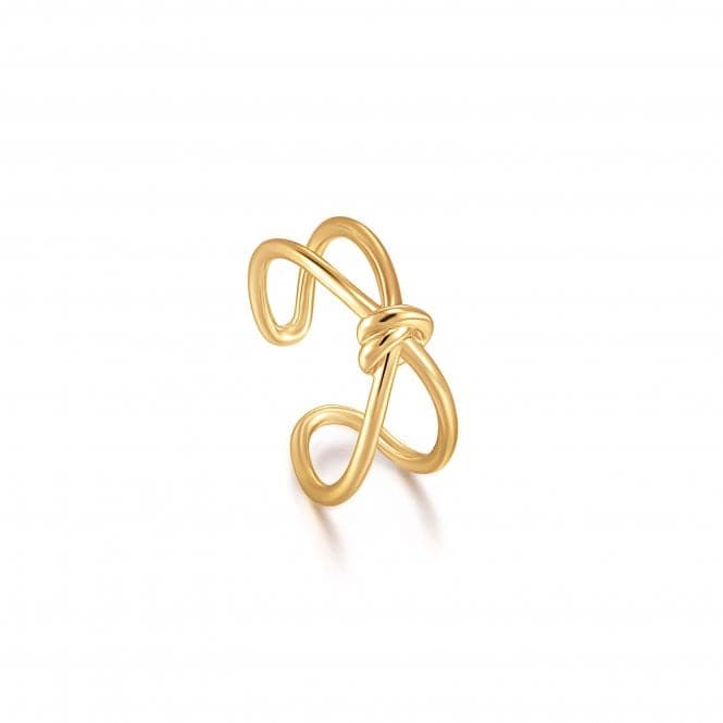 Gold Knot Double Band Adjustable Ring R029 - 02GAnia HaieR029 - 02G