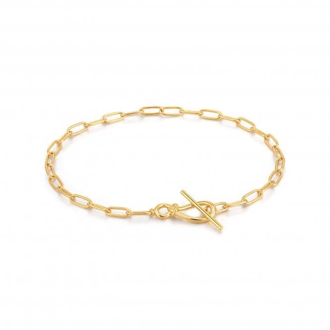 Gold Knot T Bar Chain Bracelet B029 - 01GAnia HaieB029 - 01G