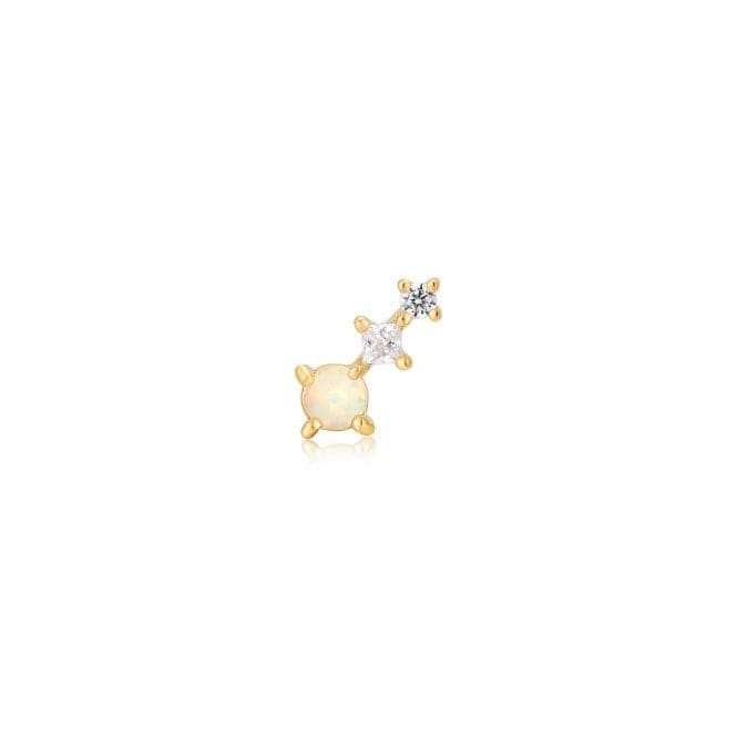 Gold Kyoto Opal Climber Barbell Single Earring E047 - 02GAnia HaieE047 - 02G
