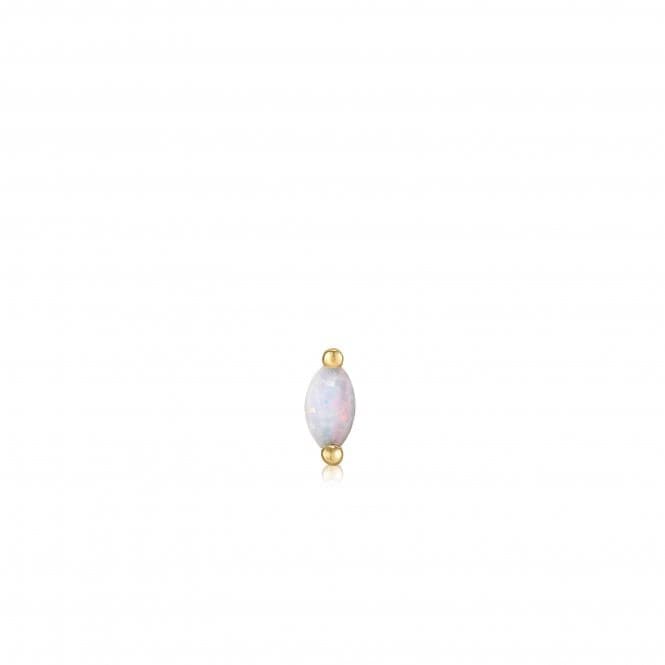 Gold Kyoto Opal Marquise Barbell Single Earring E035 - 12GAnia HaieE035 - 12G