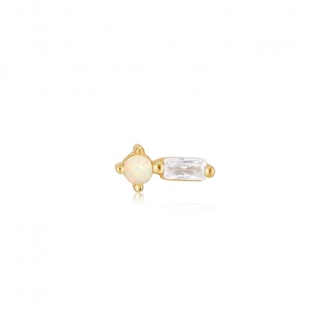 Gold Kyoto Opal Sparkle Barbell Single Earring E047 - 03GAnia HaieE047 - 03G