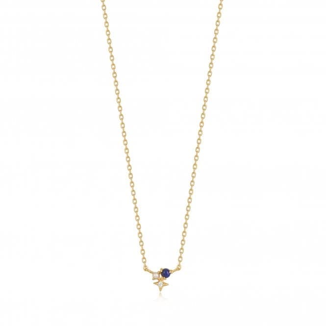 Gold Lapis Star Necklace N039 - 01G - LAnia HaieN039 - 01G - L