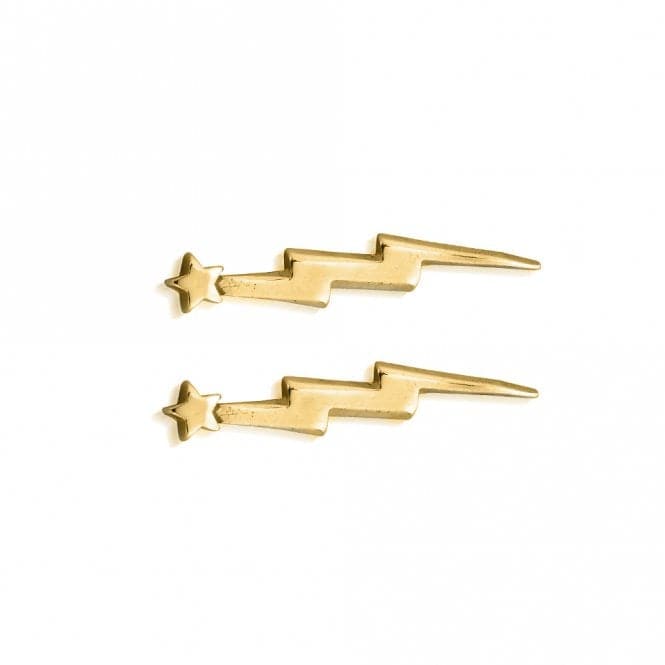 Gold Lightening Bolt Cuff Earring GEST4000ChloBoGEST4000