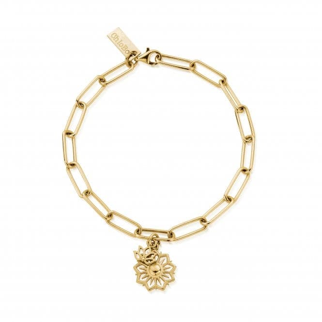 Gold Link Chain Balance and Harmony Bracelet GBLC32051107ChloBoGBLC32051107