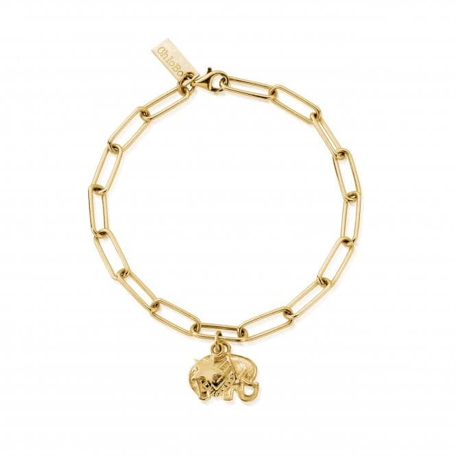 Gold Link Chain Strength and Luck Bracelet GBLC4024810ChloBoGBLC4024810