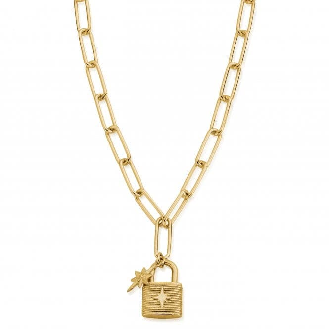 Gold Link Chain Treasured Dreams Necklace GNLC30962074ChloBoGNLC30962074