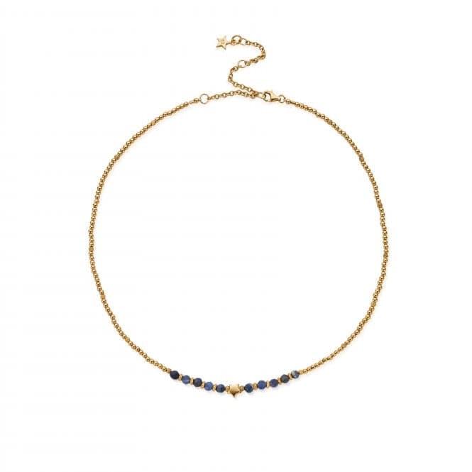 Gold Midnight Star Sodalite Necklace GNSSTARChloBoGNSSTAR