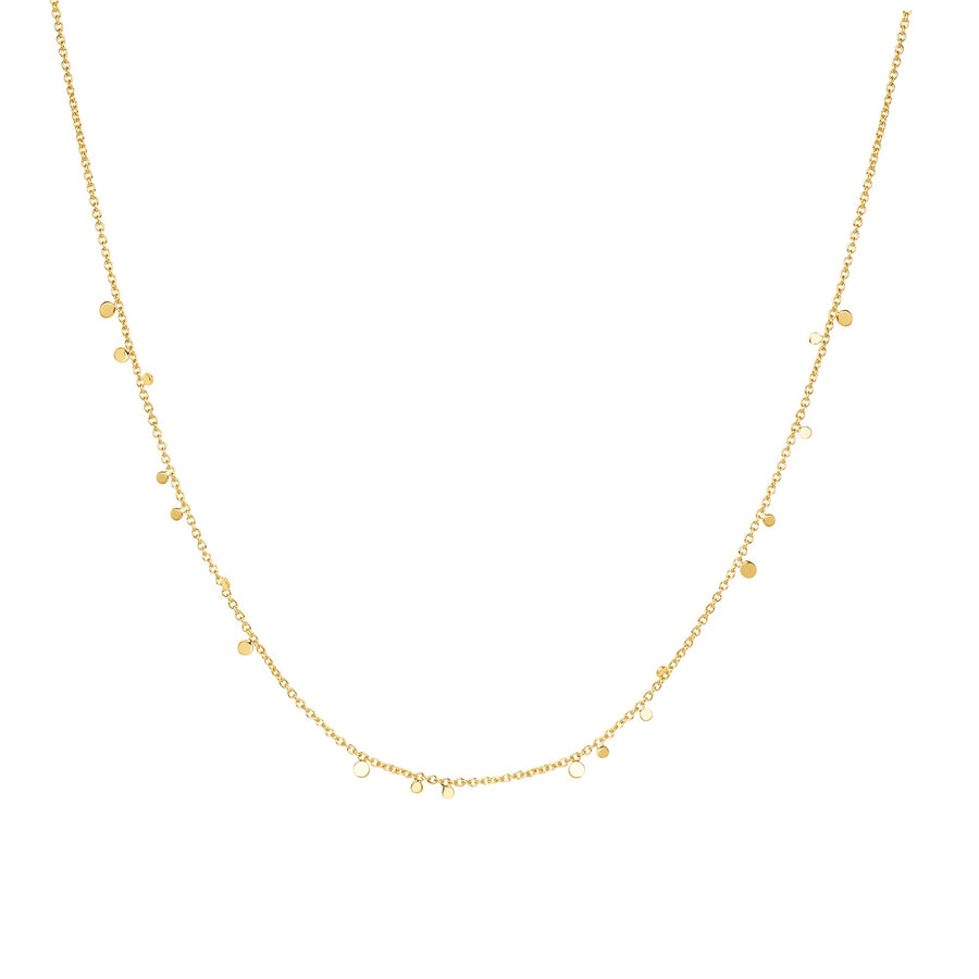 Gold Mini Disc Drop Stacking Necklace N063 - 02GAnia HaieN063 - 02G