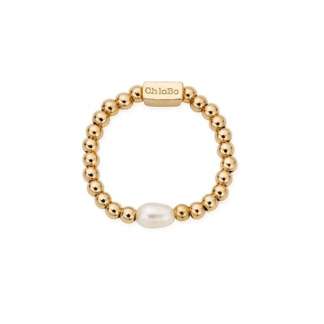 Gold Mini Pearl RingChloBoGR3RP - Large