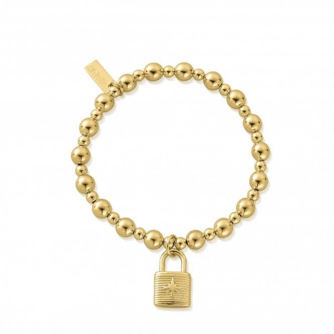 Gold Mini Small Ball Padlock GBMSB3096ChloBoGBMSB3096