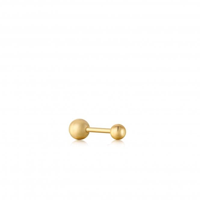 Gold Mini Sphere Barbell Single Earring E035 - 01GAnia HaieE035 - 01G