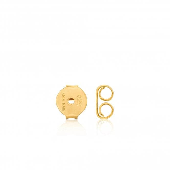 Gold Mother Of Pearl Heart Stud Earrings E034 - 99GAnia HaieE034 - 99G