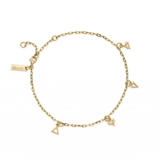 Gold Multi Charm Elements Anklet GAN3157ChloBoGAN3157