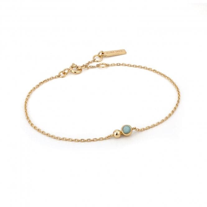 Gold Orb Amazonite Chain Bracelet B045 - 01G - AMAnia HaieB045 - 01G - AM