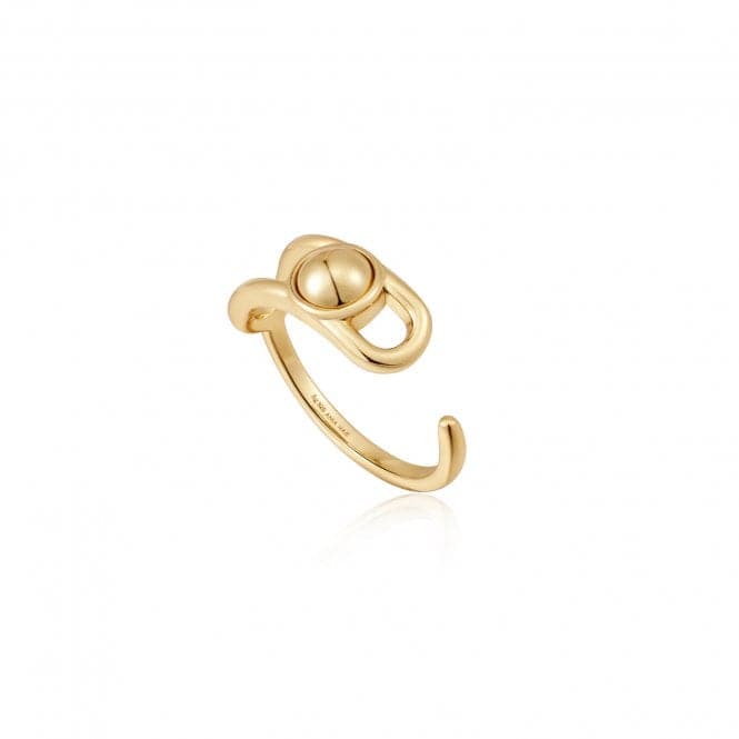 Gold Orb Claw Adjustable Ring R045 - 02GAnia HaieR045 - 02G