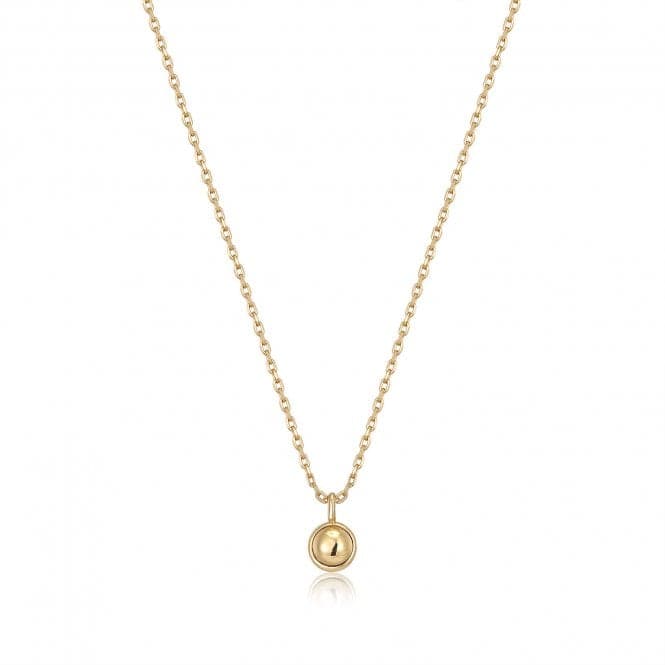 Gold Orb Drop Pendant Necklace N045 - 01GAnia HaieN045 - 01G