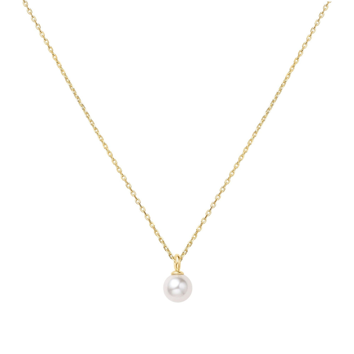 Gold Pearl Drop Pendant Necklace N065 - 01GAnia HaieN065 - 01G