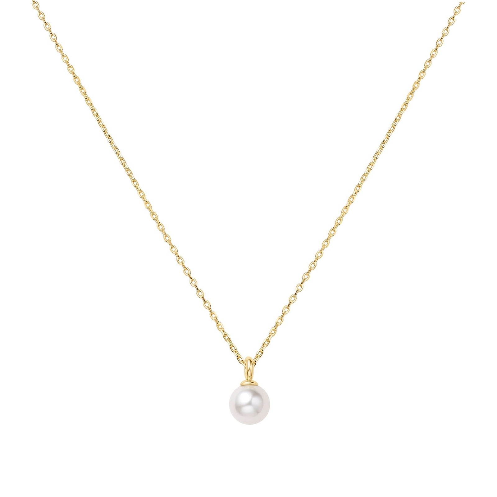 Gold Pearl Drop Pendant Necklace N065 - 01GAnia HaieN065 - 01G