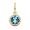 Gold Plated Aquamarine Swarovski Crystal PendantBeginningsP1580