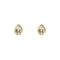 Gold Plated Birthstone April White Topaz Earrings E6205BeginningsE6205