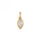 Gold Plated Birthstone April White Topaz Pendant P5217BeginningsP5217