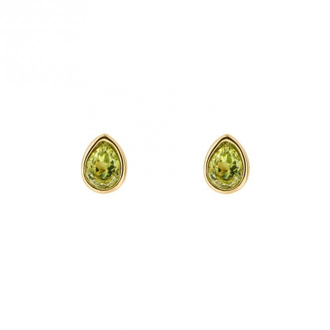 Gold Plated Birthstone August Peridot Earrings E6209BeginningsE6209