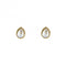 Gold Plated Birthstone June Cabochon Pearl Earrings E6207BeginningsE6207