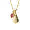 Gold Plated Birthstone Pink Quartz Pendant P5185BeginningsP5185