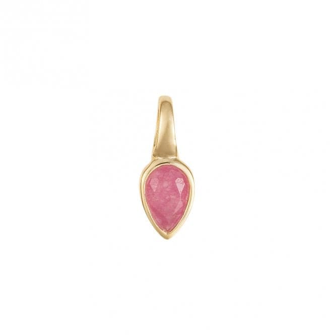 Gold Plated Birthstone Pink Quartz Pendant P5220BeginningsP5220