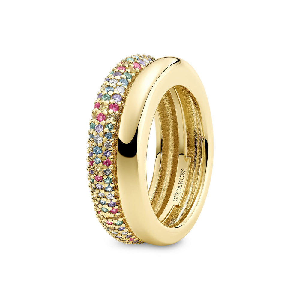 Gold Plated Carrara Ring SJ - R2476 - XCZ - YGSif JakobsSJ - R2476 - XCZ - YG - 50