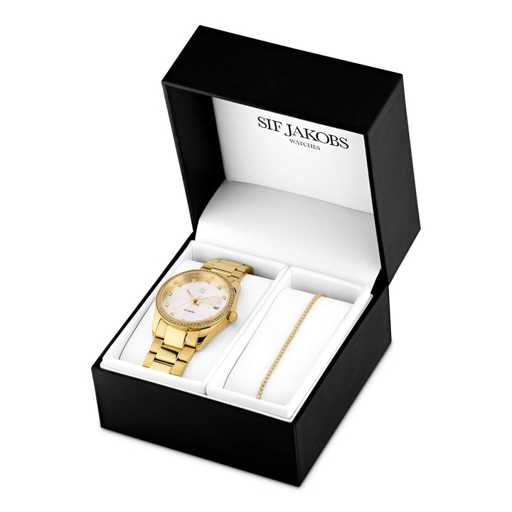 Gold Plated Elektra Set Gold SJ - W1052SET - CZ - YGSif JakobsSJ - W1052SET - CZ - YG